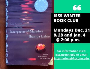 Flyer for ISSS Winter Book Club